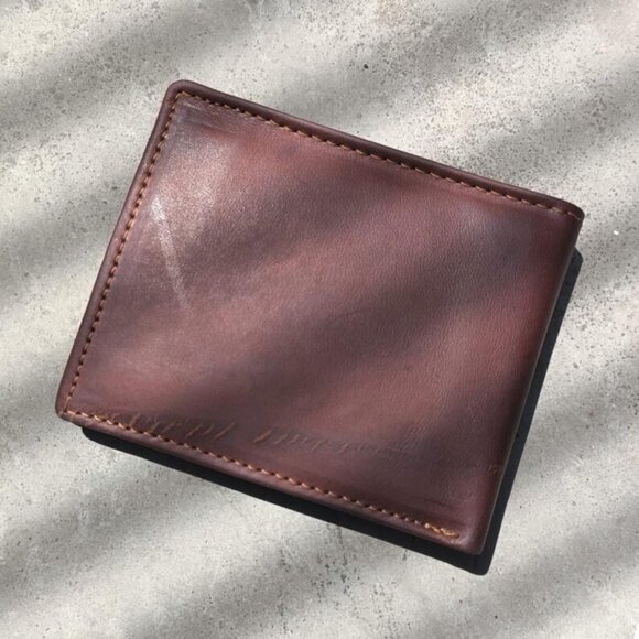 Men's Brown Wallet Hunter Leather Wallet with RFID Blocking - Picture 6 of 8